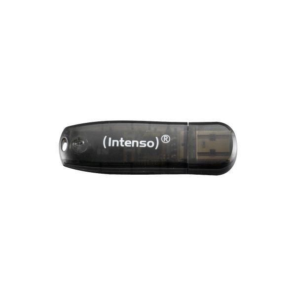 Pen USB INTENSO Rainbow Line (USB Type-A - USB 2.0 - Tampa - Preto/Amarelo/Vermelho), miniatura 2