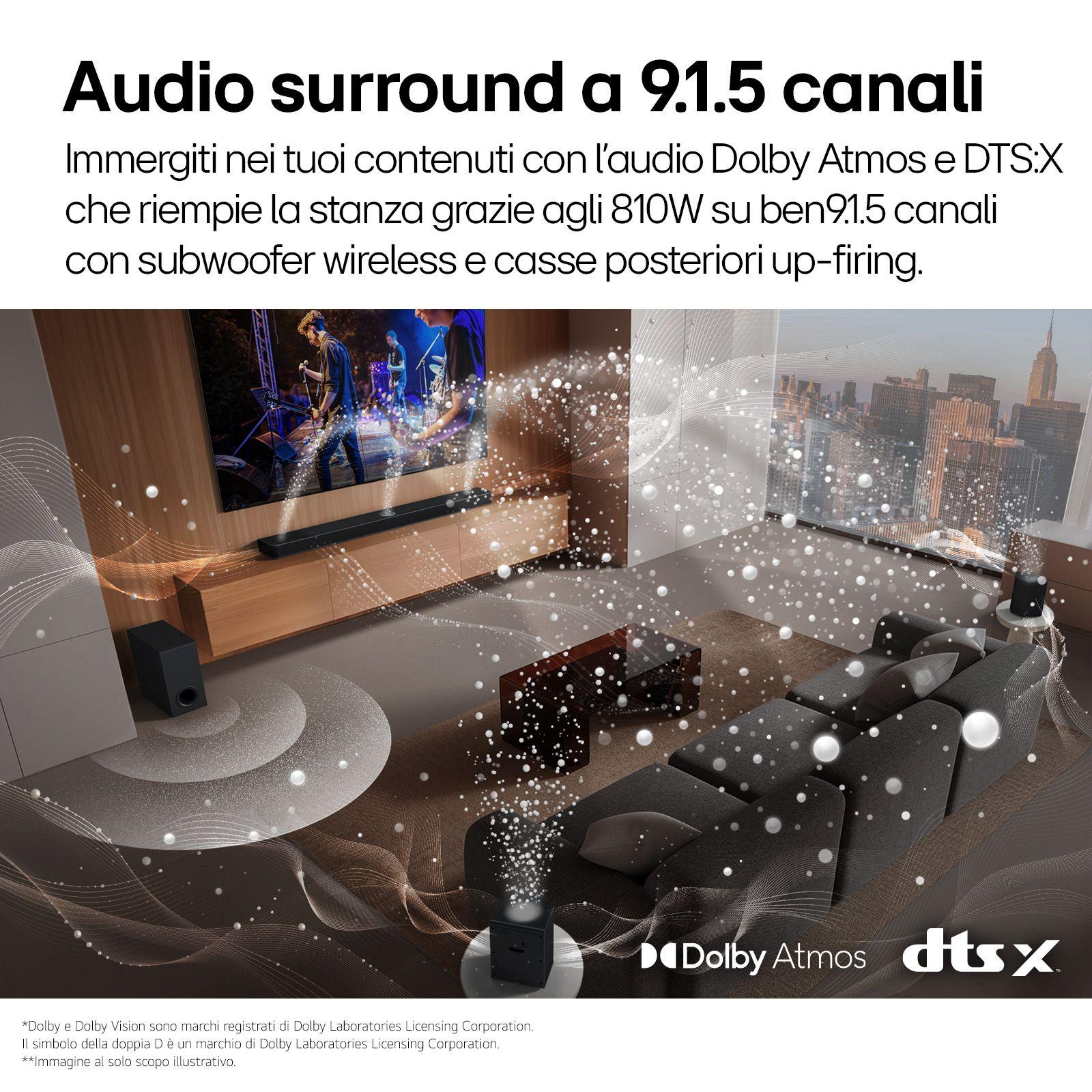 Barra de Som LG S95TR (171 W - Com fios e sem fios - Preto), miniatura 4