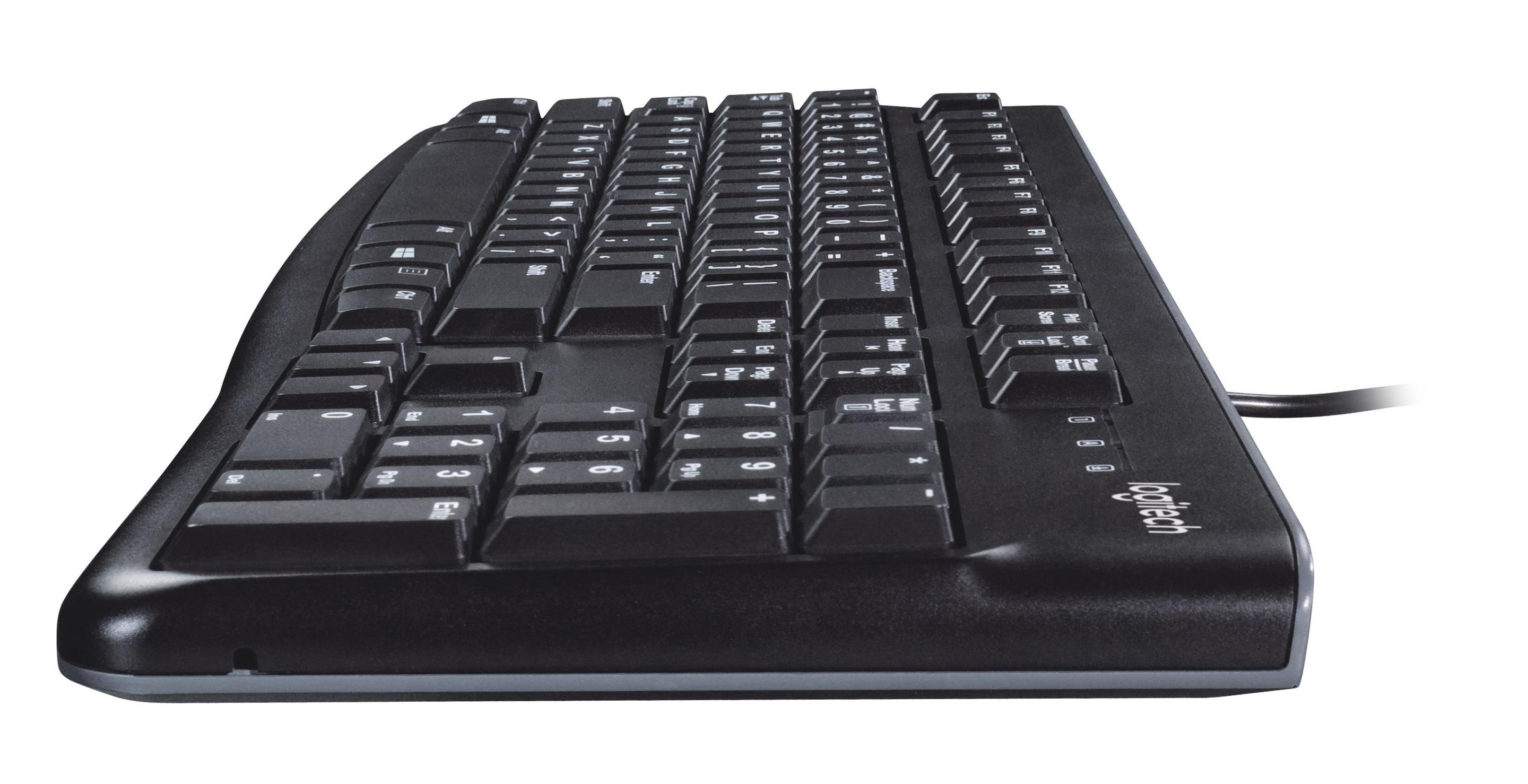 Teclado LOGITECH K120 for Business (Francês - Tamanho completo - USB - Preto) — miniatura 6