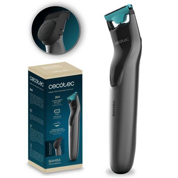 Aparador de Barba CECOTEC Bamba PrecisionCare OneShave (Aço inoxidável - Cinzento)