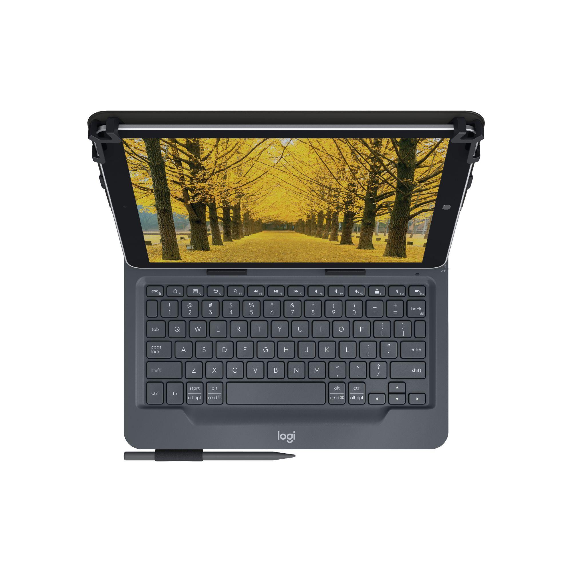 Teclado LOGITECH Universal Folio (Inglês - Bluetooth - Sem fios - Preto)