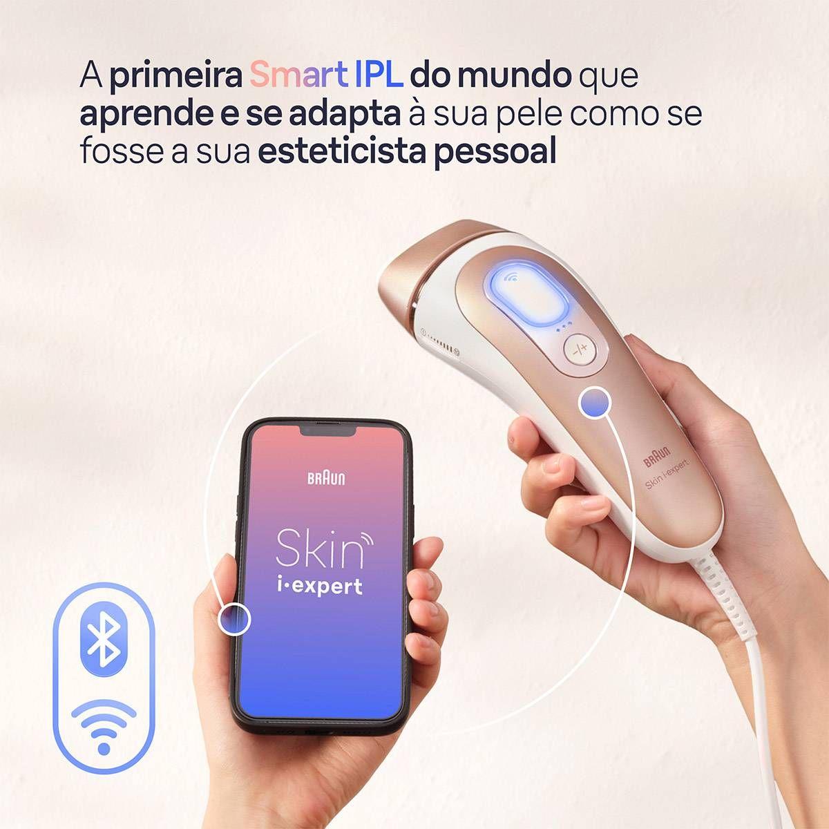 Depiladora BRAUN Skin i-expert Pro PL7147 (Rosa dourado e Branco) — miniatura 4