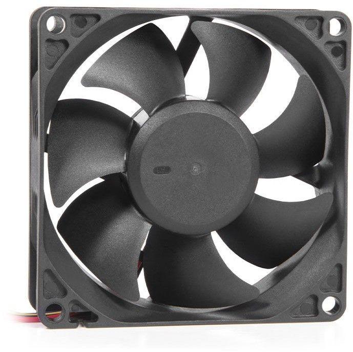 Ventoinha para Caixa de PC ALPHACOOL JE8025B12V (Preto)