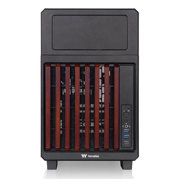 Caixa PC THERMALTAKE TR200 WS (Mini-ITX, micro ATX - PS2 - 2.5" - Preto) — miniatura 4