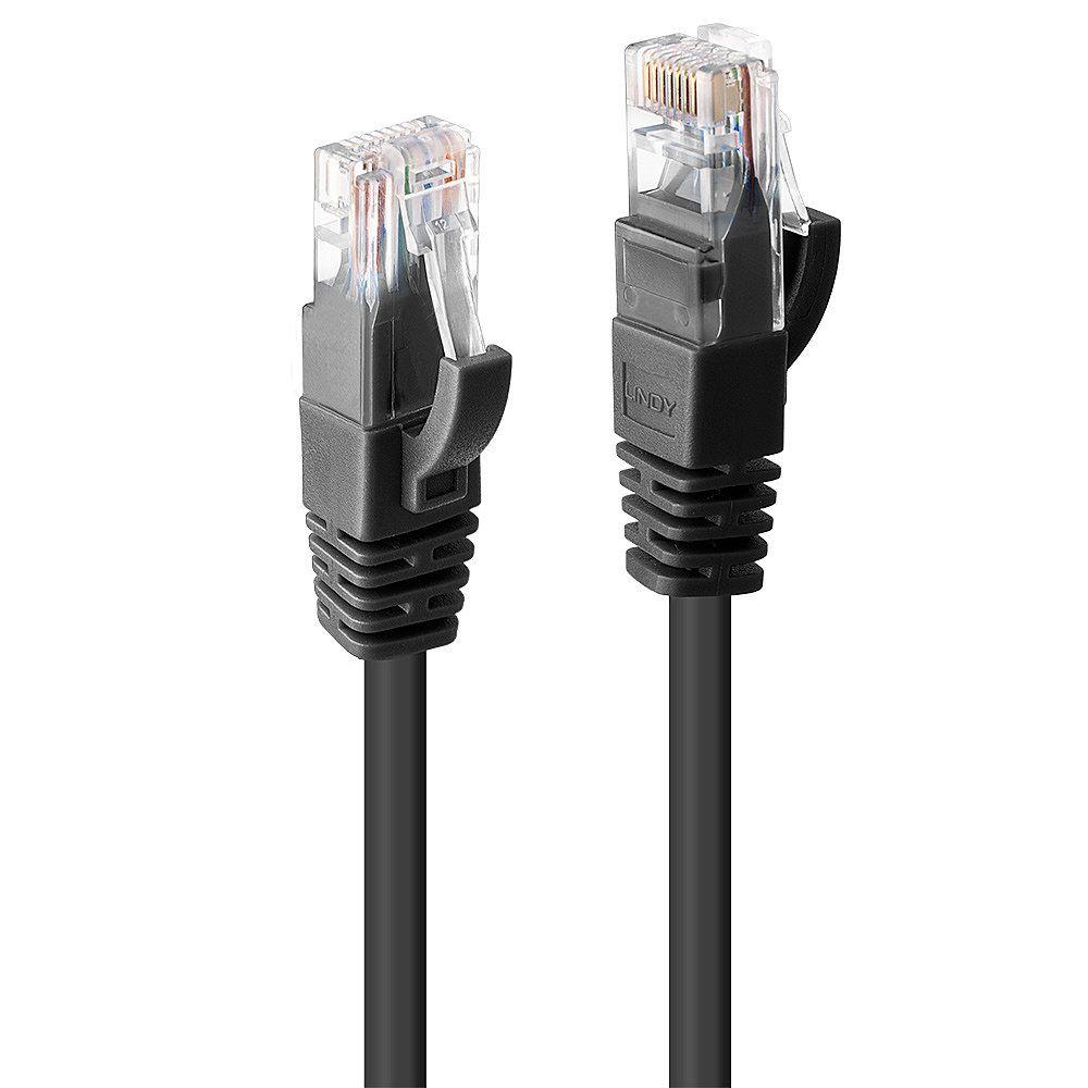 Cabo de Rede LINDY 48078 (2 m - Cat6 - Preto)