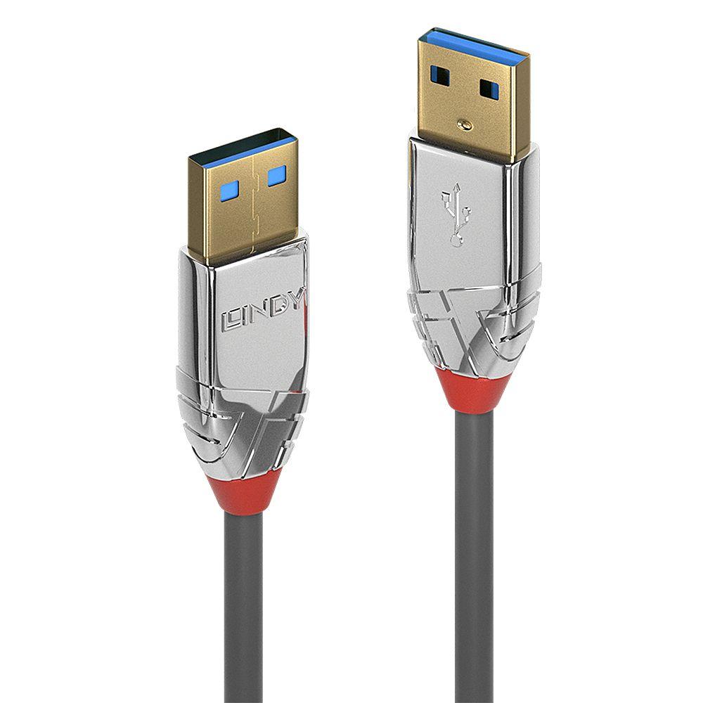 Cabo USB LINDY 36629 (5 m - USB A - Cinzento)