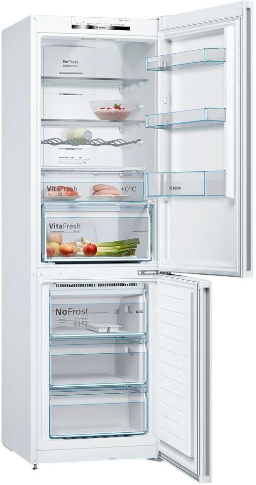 Frigorífico Combinado Independente BOSCH KGN36VWDB (326 l - 186x60x66 cm - 60 cm - Branco) — miniatura 2