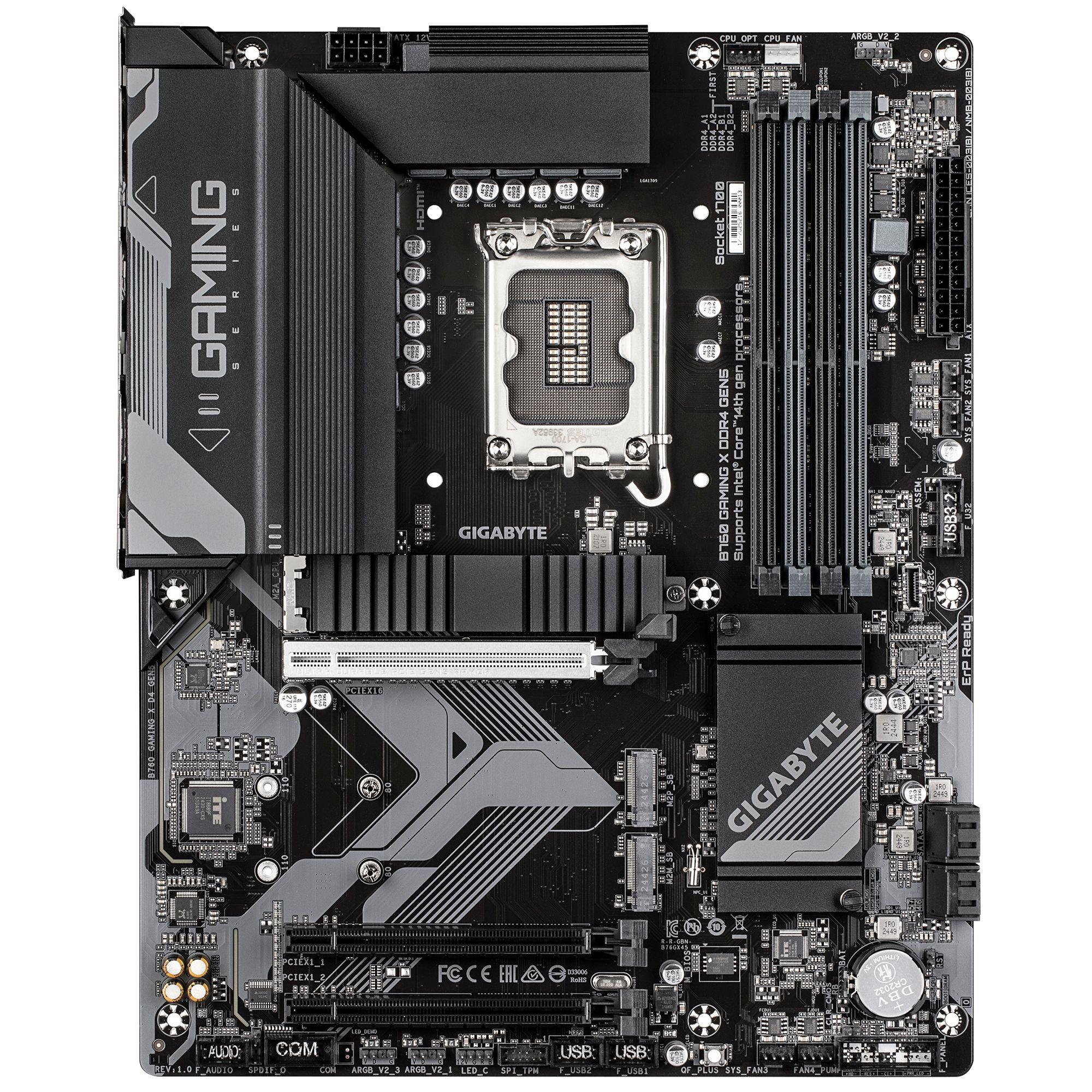 Motherboard GIGABYTE B760 GAMING X DDR4 GEN5 (LGA 1700 - ATX - Duplo canal - Castanho escuro), miniatura 2