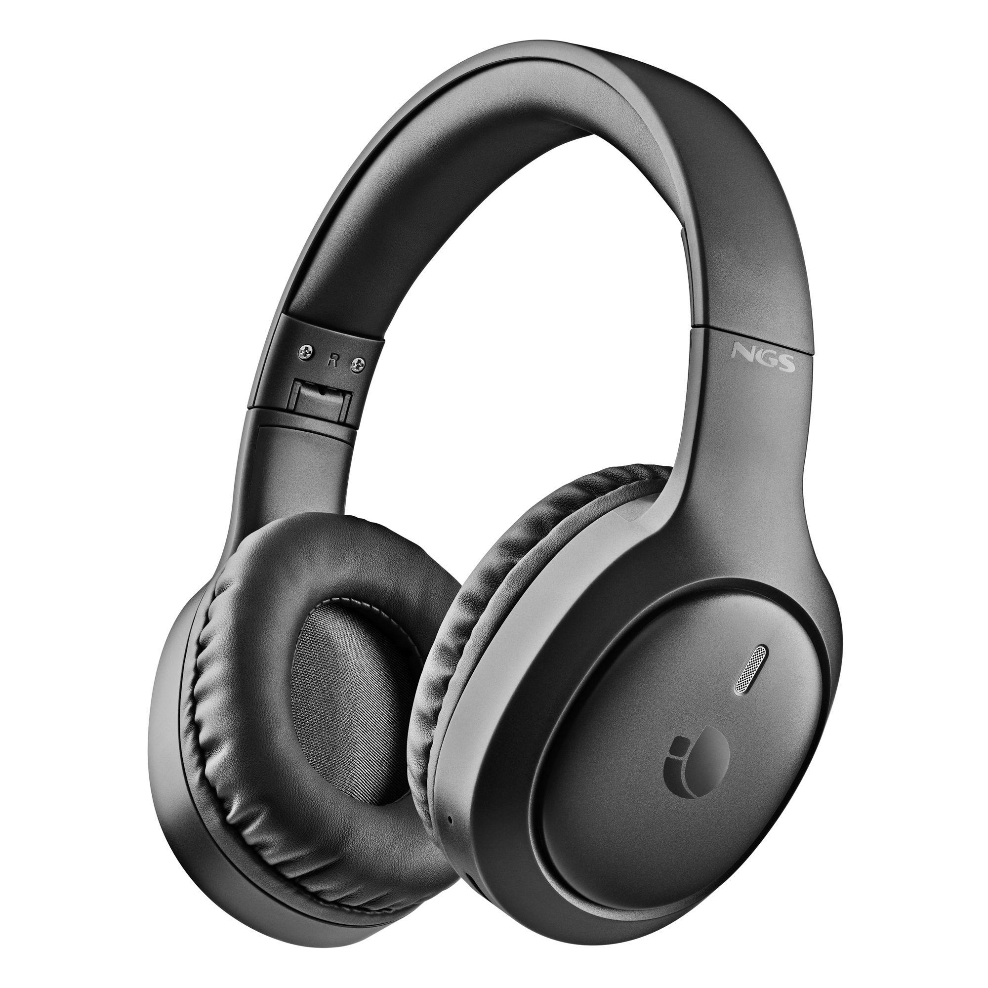 Auscultadores NGS Artica Tempest (Binaural - Com fios e sem fios - Supra-aural - Preto)