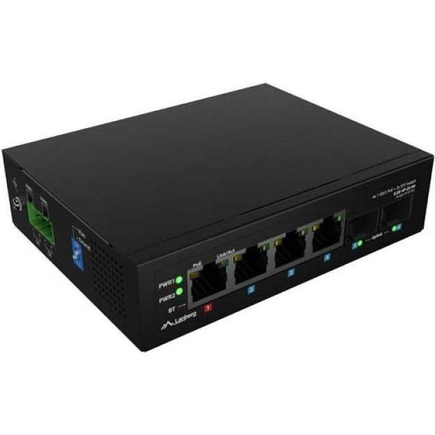 Switch Industrial LANBERG ILGE-4P-2S-90 (Fast Ethernet - 12 Gbit/s - Preto)