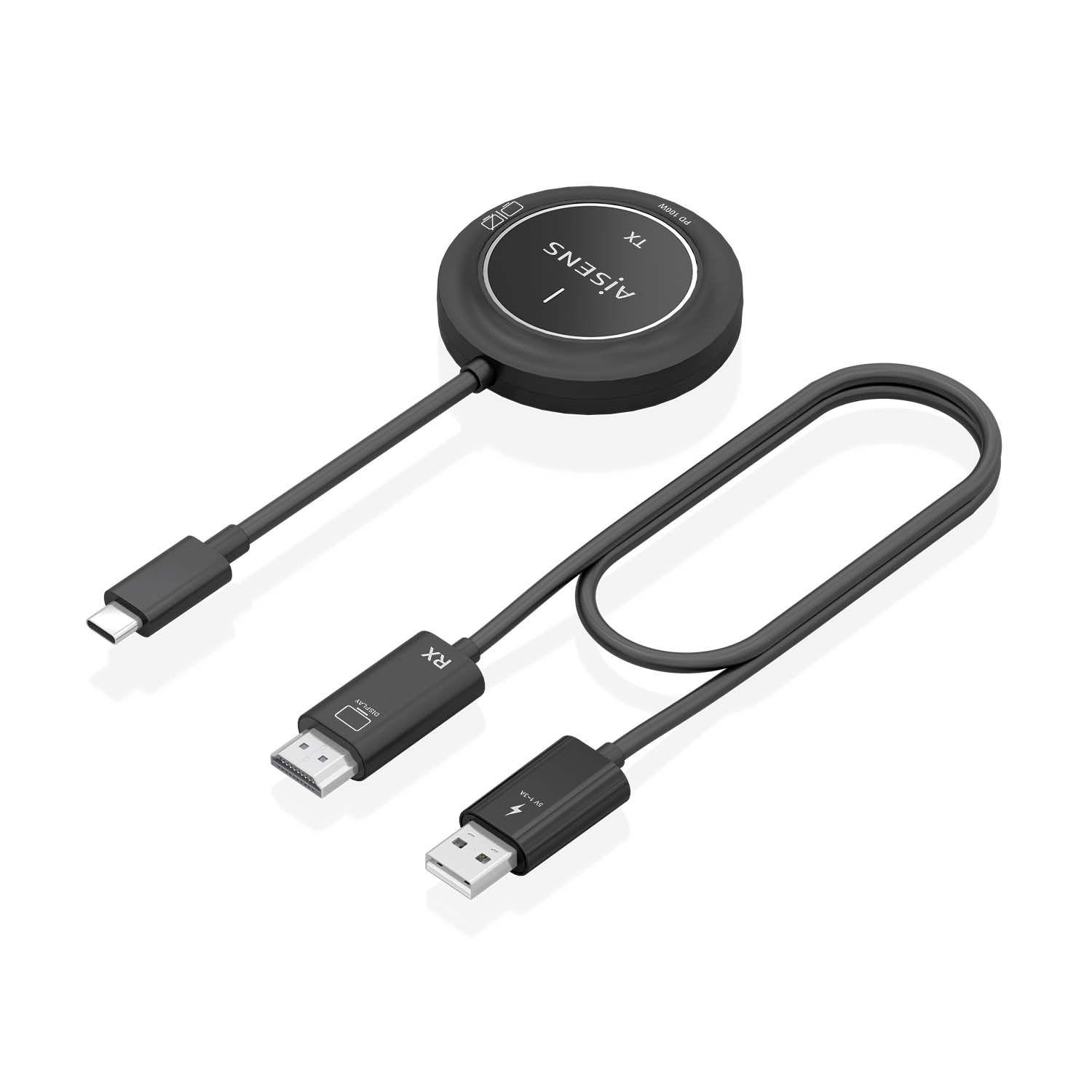 Transmissor e Recetor AV AISENS ASWL-H2KC30M004-BK (1920 x 1080 pixels - 5 W - USB - Preto) — miniatura 2