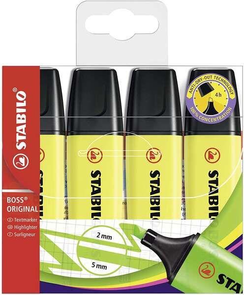 Marcadores Fluorescentes STABILO BOSS ORIGINAL 70 (Amarelo)