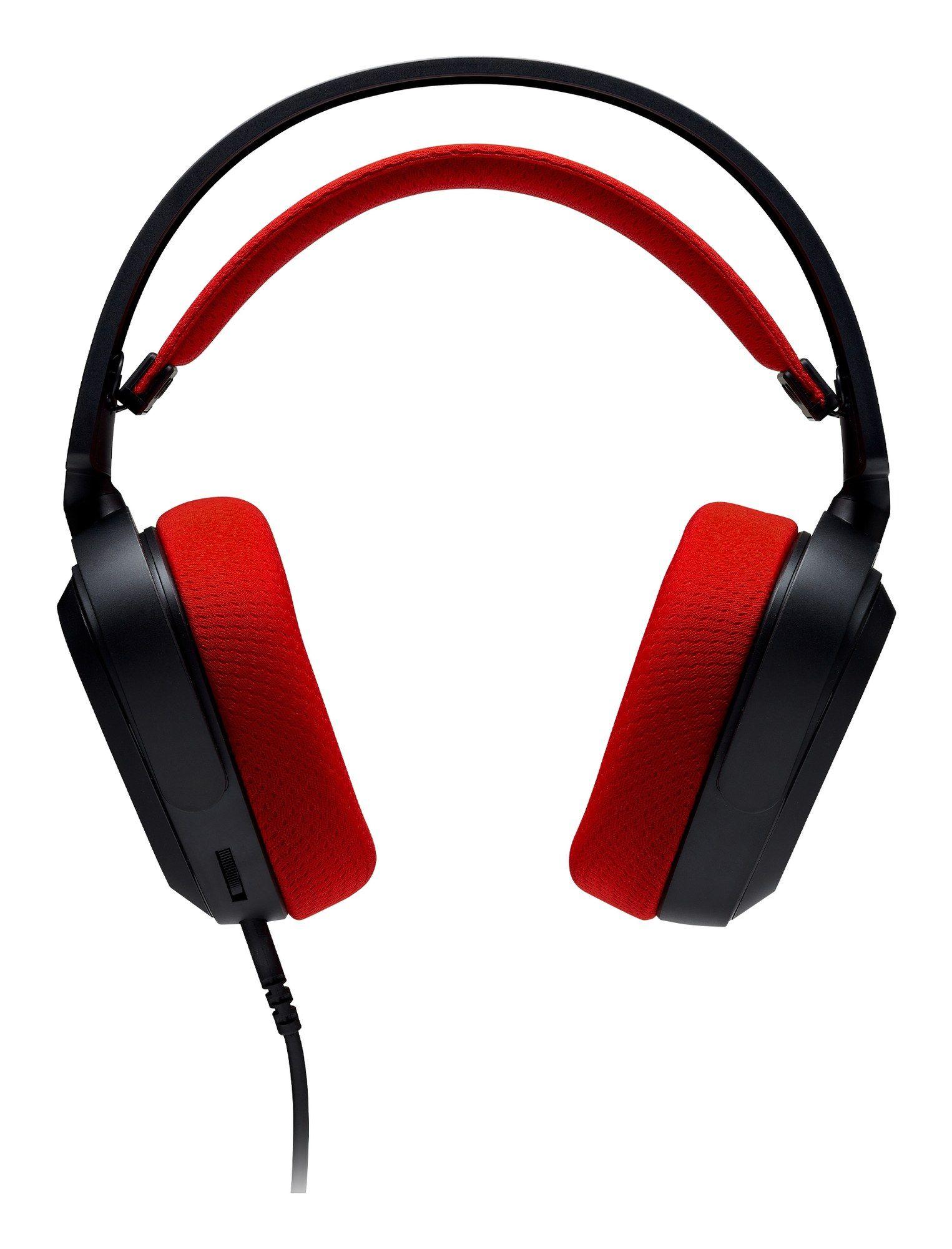 Headset Gaming XPG PRECOG STUDIO (Binaural - Com fios - Circum-aural - Preto e Vermelho) — miniatura 4