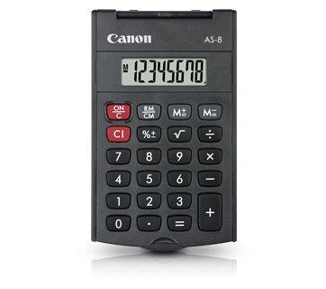 Calculadora CANON AS-8 HB EMEA (Plástico - Cinzento)