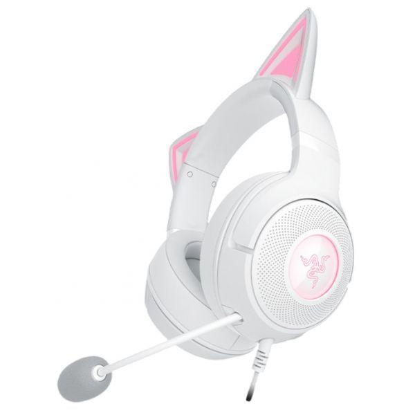 Headset Gaming RAZER Kraken Kitty V2 (Binaural - USB - Circum-aural - Branco), miniatura 2