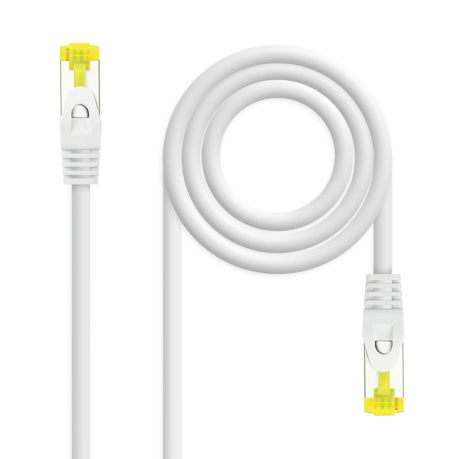 Cabo de Rede RJ45 NANOCABLE 10.20.1902-W (2 m - Cat6A - RJ-45 - Branco)