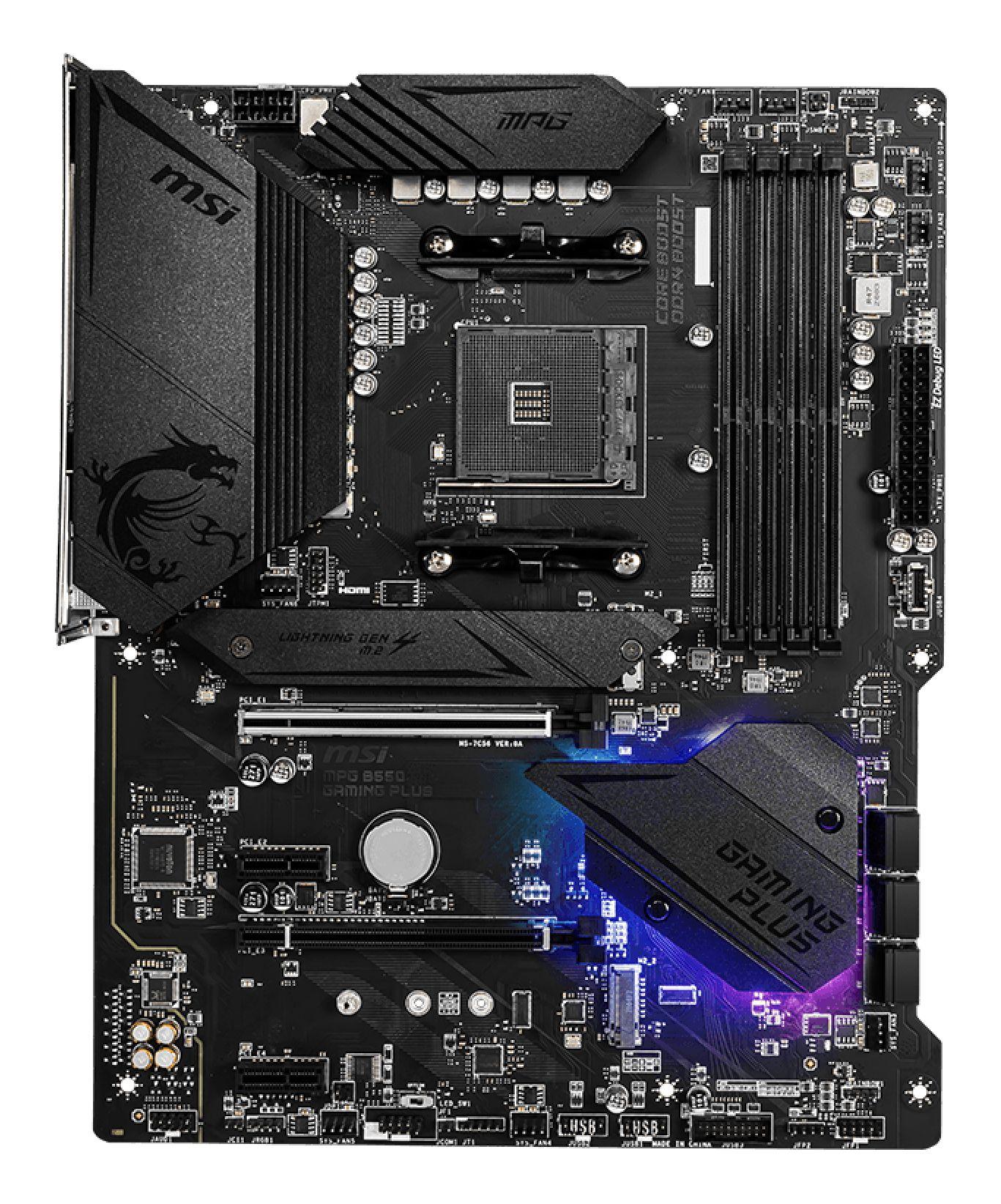 Motherboard MSI MPG B550 GAMING PLUS (AM4 - AMD Ryzen 3000 Series - ATX - Preto), miniatura 2