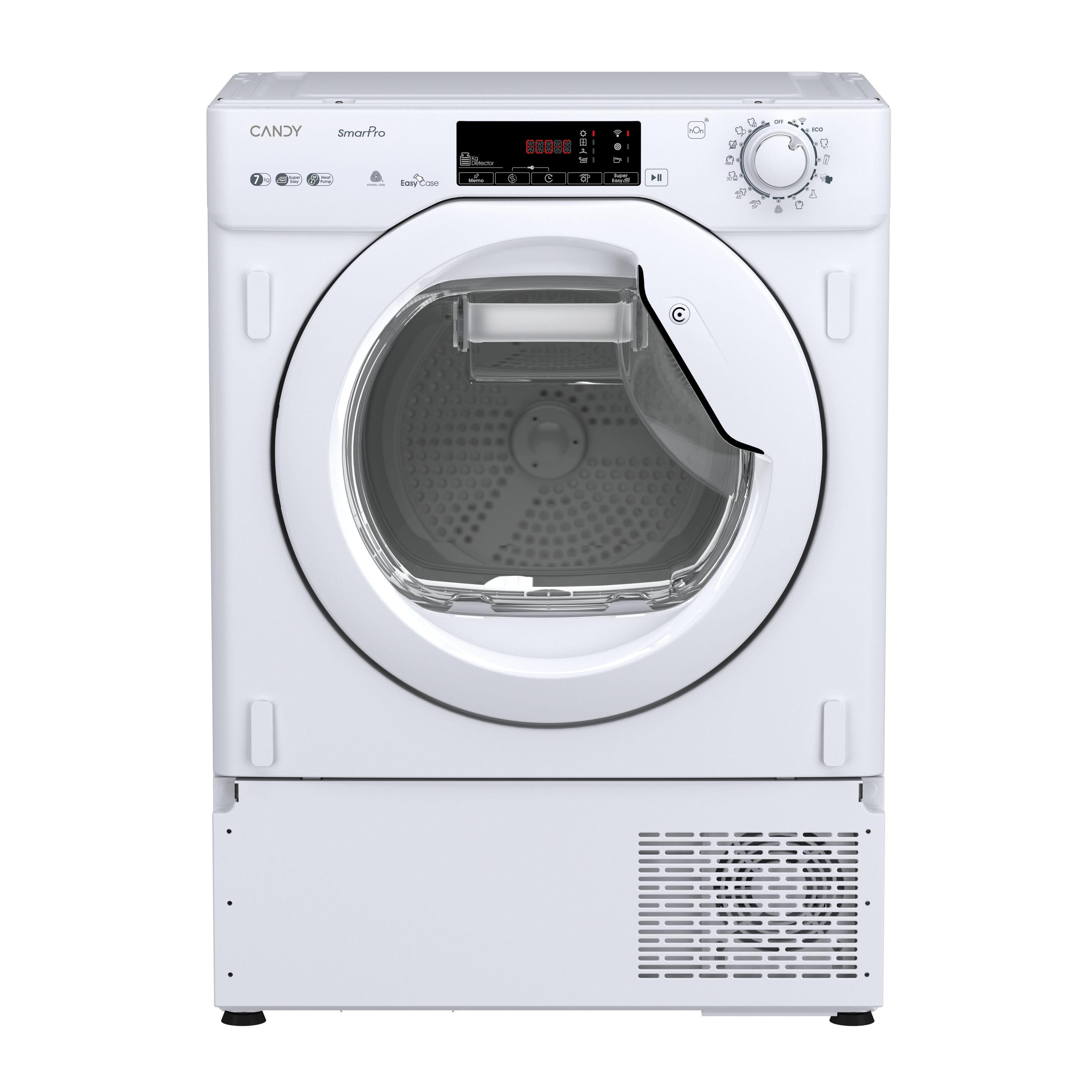 Máquina de Secar Roupa de Encastre CANDY BCTDH7A2TES (7 kg - Bomba de calor - Esquerdo - Branco), imagem 1