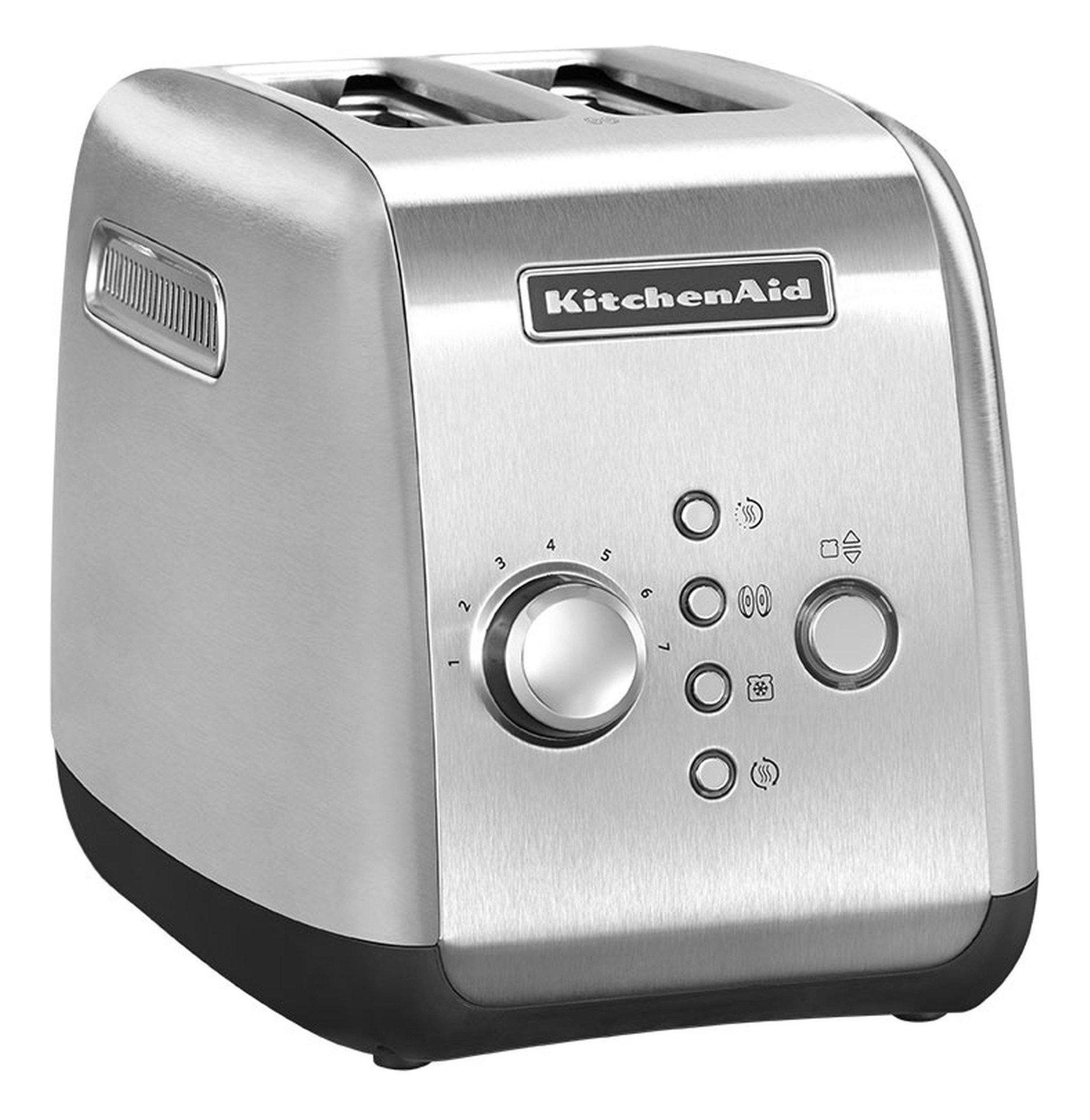 Torradeira KITCHENAID 5KMT221ESX (1100 W - 2 fatias - Metal - Inox)