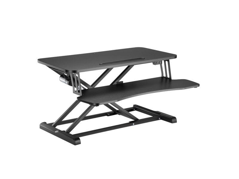 Conversor de Secretária Sit-Stand LOGILINK EO0054 (Motor Único - Tabuleiro para Teclado - Preto)
