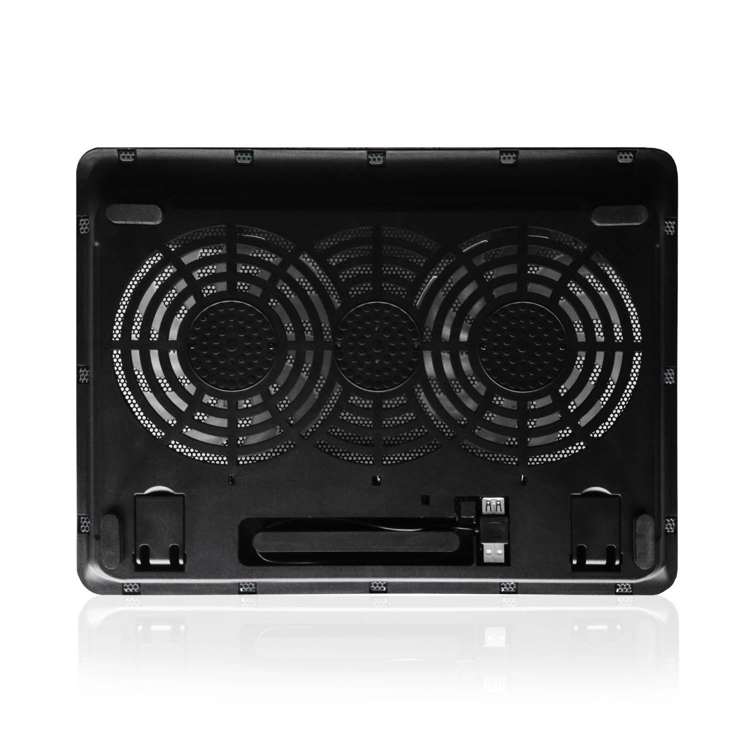 Base de Refrigeração para Portátil EWENT EW1256 (43,2 cm - 1000 RPM - 12,5 cm - Preto) — miniatura 4