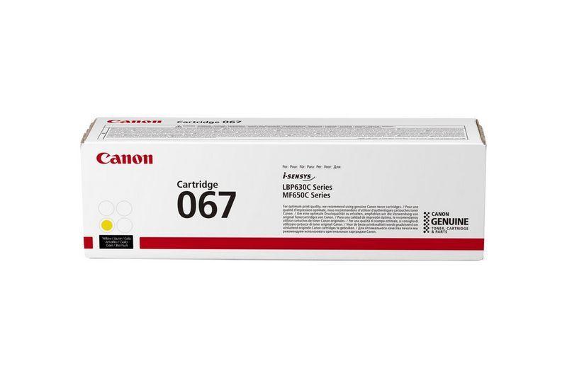 Toner CANON 067 Y (1250 páginas - Amarelo)