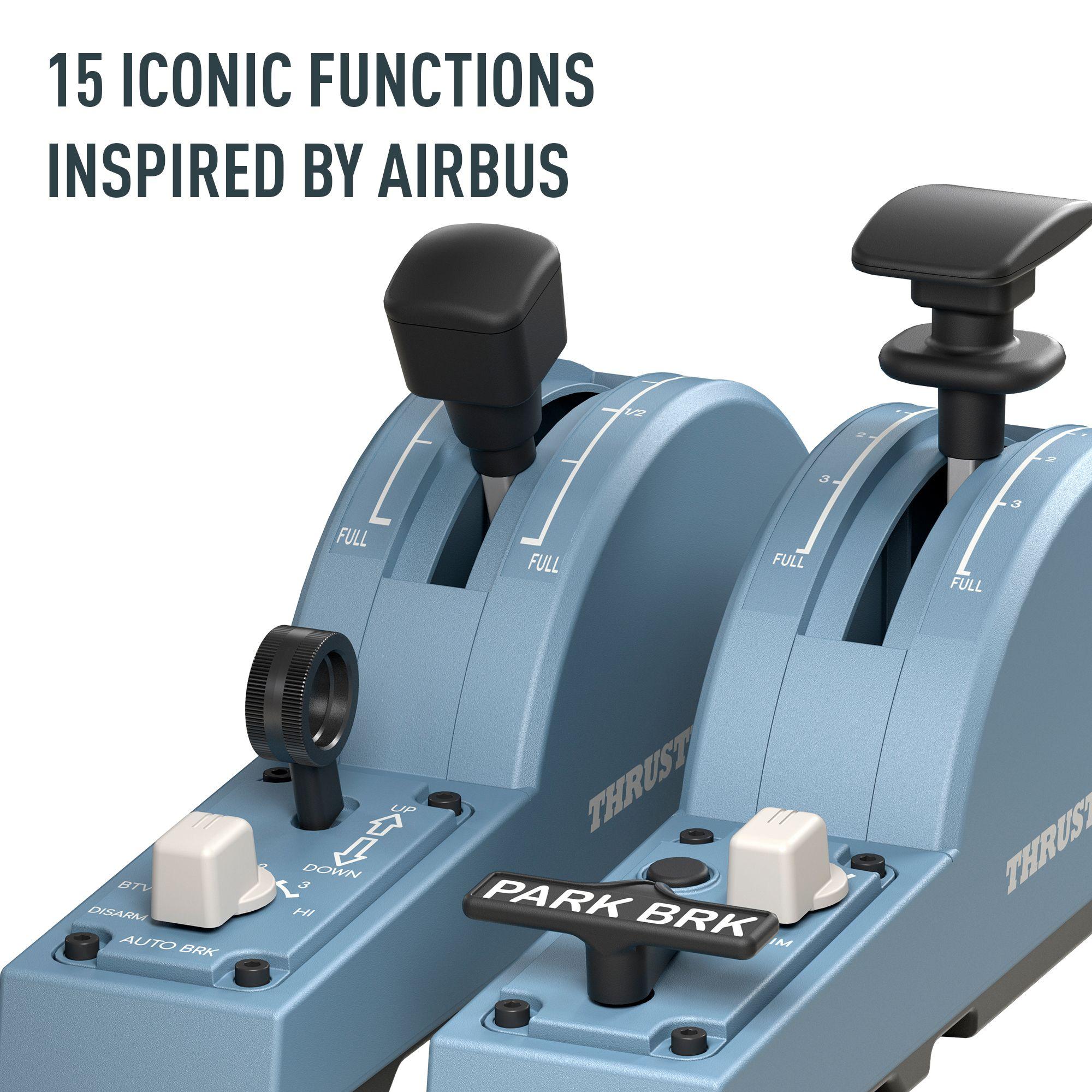 Simulador de Voo THRUSTMASTER TCA Quadrant Add-On Airbus Edition (PC - Com fios - Preto e Azul) — miniatura 6