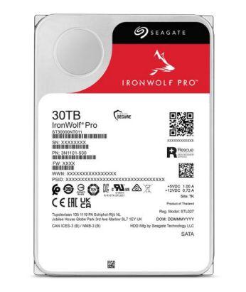 Disco Rígido Interno SEAGATE IronWolf Pro ST30000NT011 (30 TB - 3.5" - Serial ATA III)