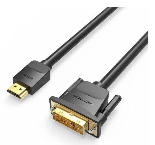Cabo DVI-D para HDMI VENTION ABFBJ (5 m - DVI-D - HDMI Type A - Preto) — miniatura 3