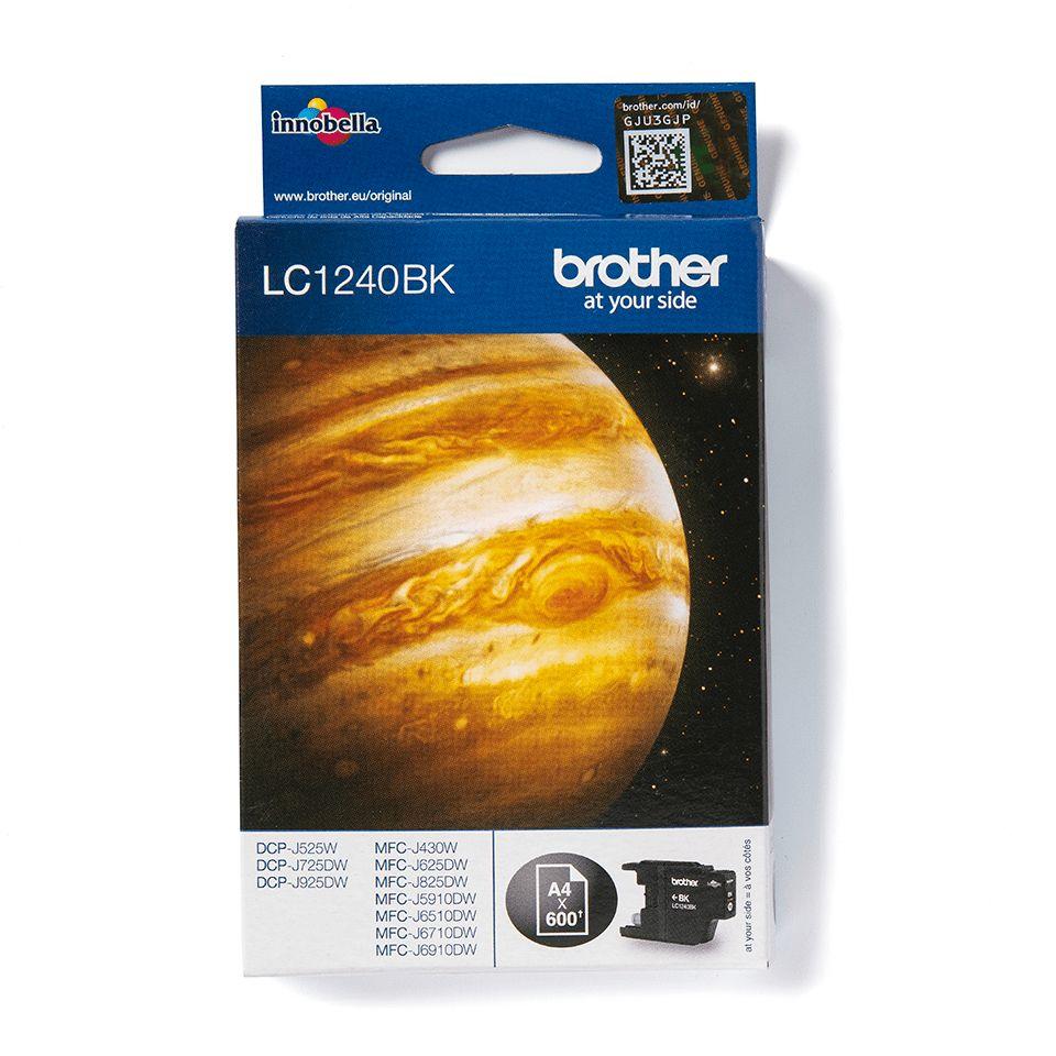 Tinteiro BROTHER LC1240BK (600 páginas - RJ-45 - 4x2 - Preto)