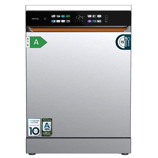 Máquina de Lavar Loiça Independente CECOTEC Bolero Aguazero 6900 (14 Conjuntos - B - 42 dB - Inox)