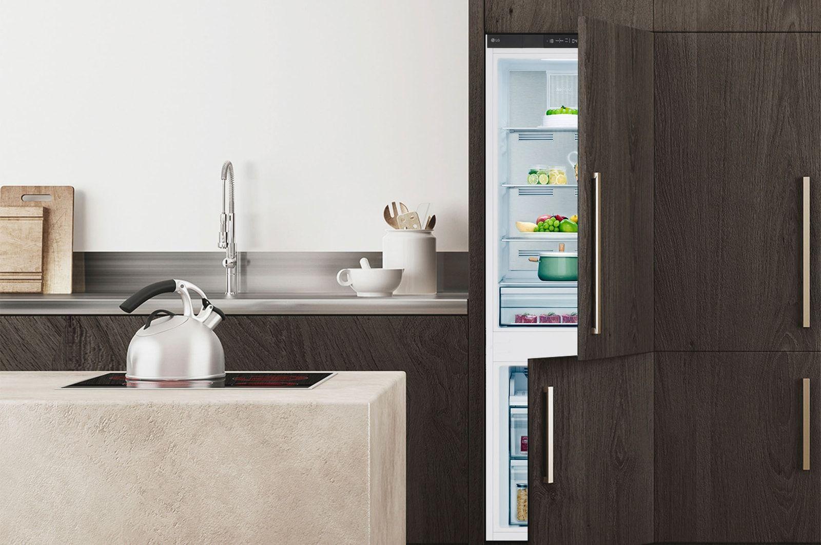 Frigorífico Combinado Encastre LG GTFN256SET (233 l - 177x54x54,5 cm - 54 cm - Branco), miniatura 6
