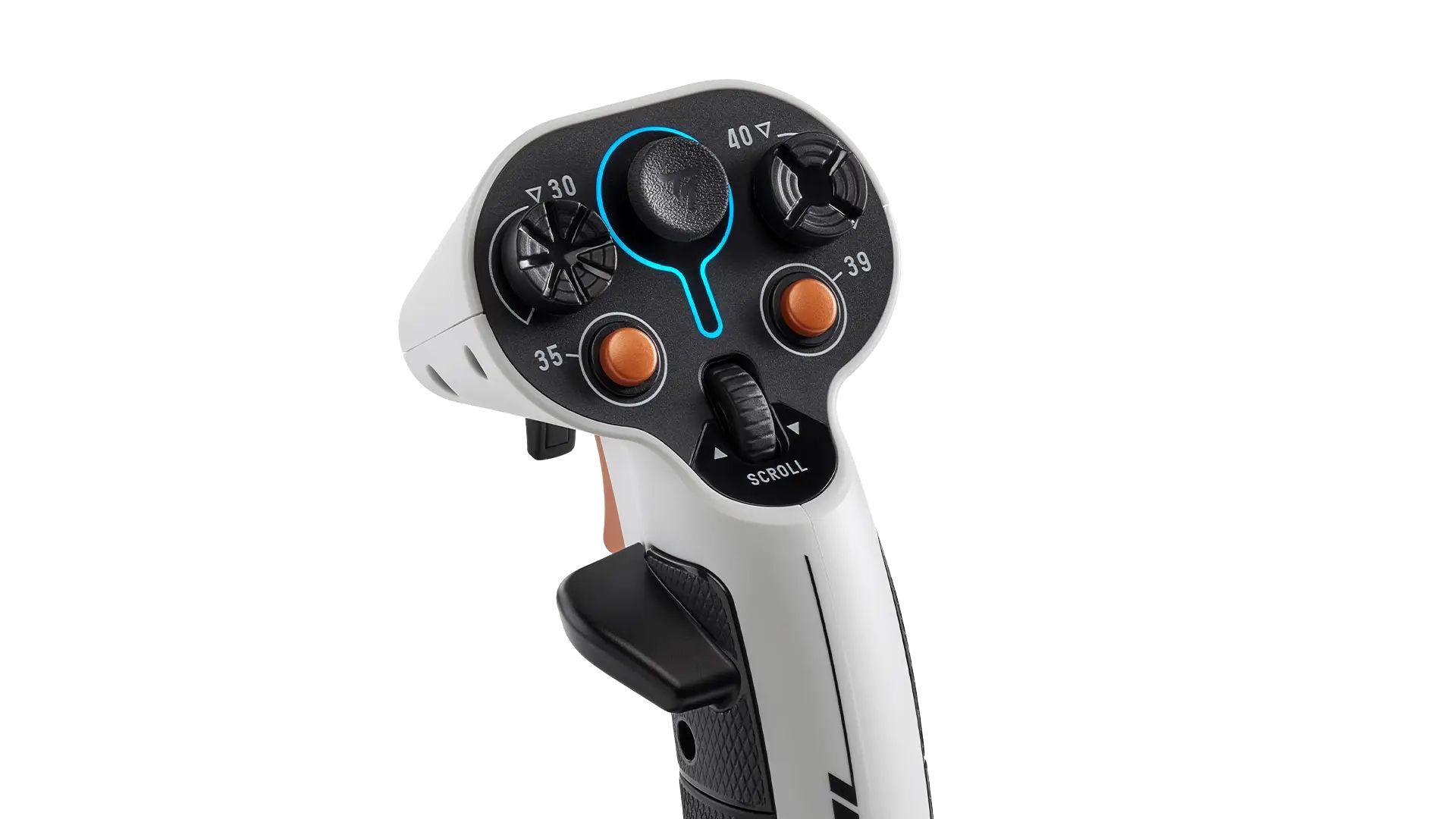 Joystick THRUSTMASTER SOL-R 1 Flightstick (PC - Com fios - Preto e Branco) — miniatura 2