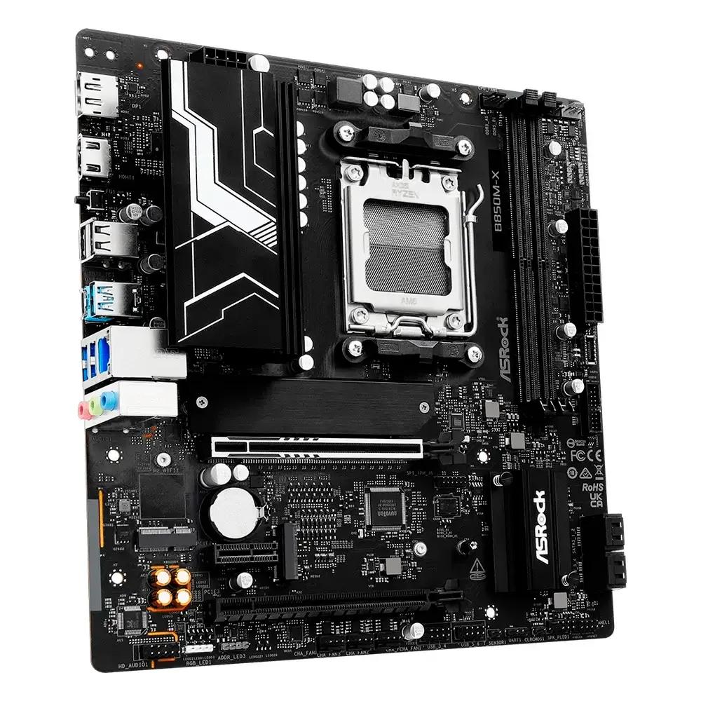 Motherboard ASROCK B850M-X R2.0 (AM5 - micro-ATX - Duplo canal - Transparente), miniatura 4