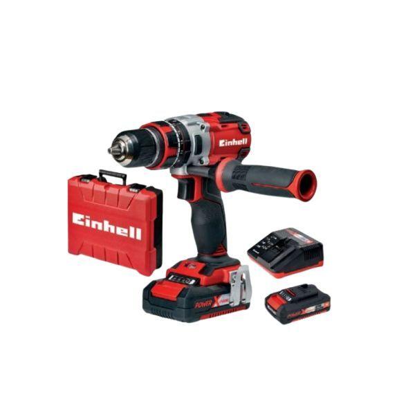 Berbequim Aparafusador com Percussão EINHELL TE-CD 18 Li i BL (Alumínio, Preto e Vermelho), imagem 1