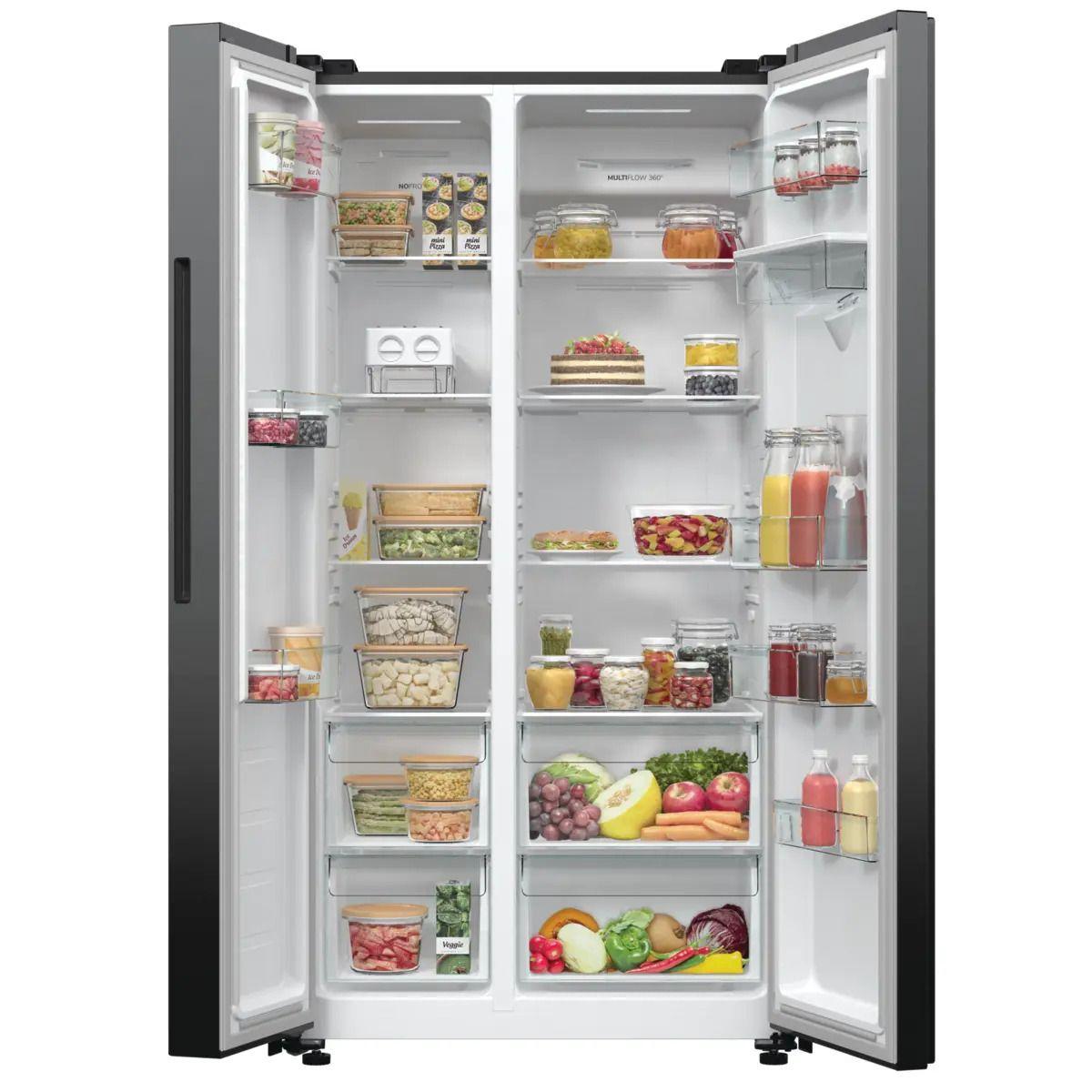 Frigorífico Americano Independente GORENJE NRR9185EABXLWD (547 L - 179x92x67 cm - Preto/Inox), miniatura 5