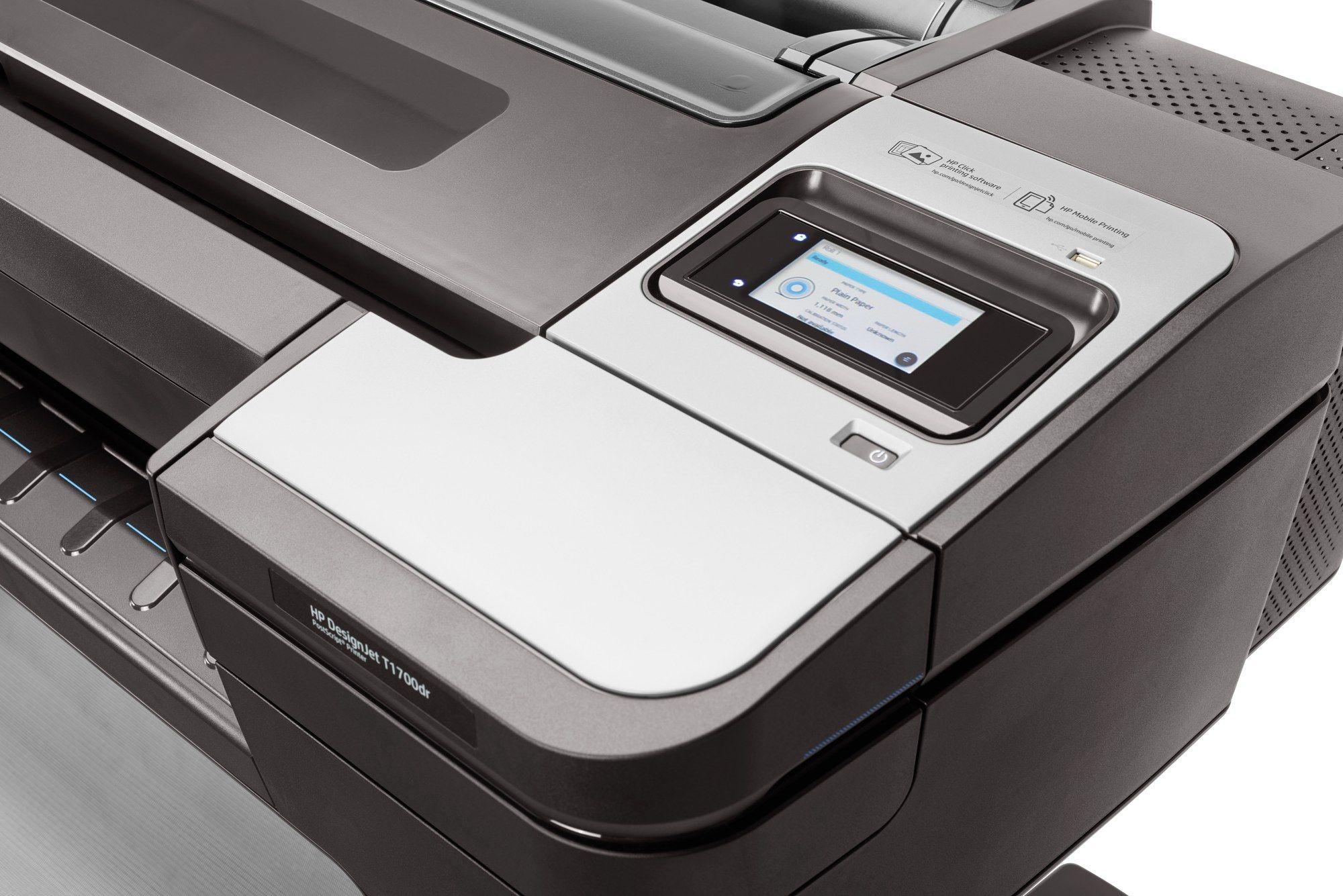 Plotter HP DesignJet T1700 (Com Fios - Preto) — miniatura 7