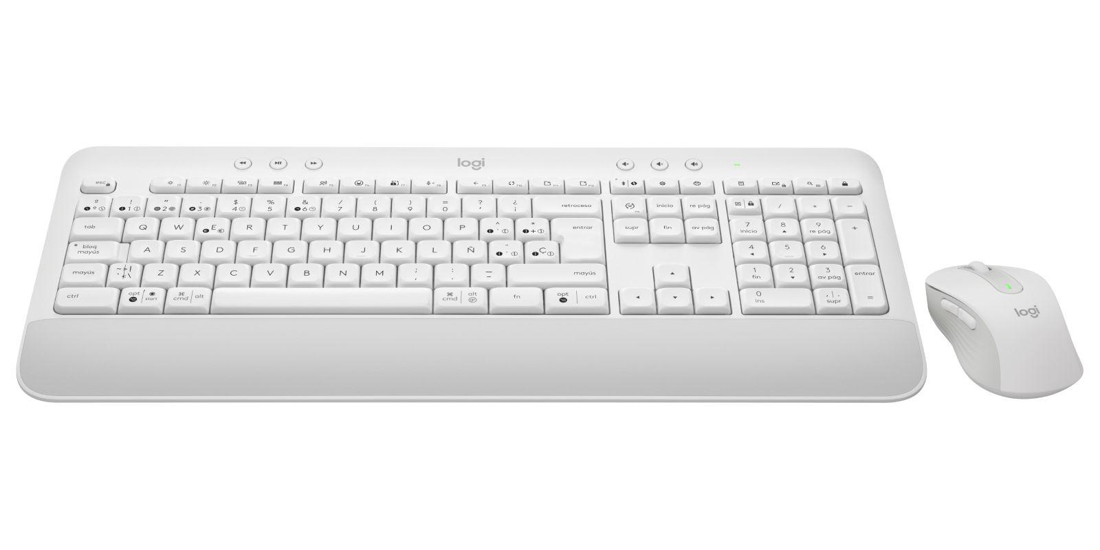 Teclado e Rato LOGITECH Signature MK650 Combo para Empresas (Espanhol - Membrana - Tamanho completo - Branco)