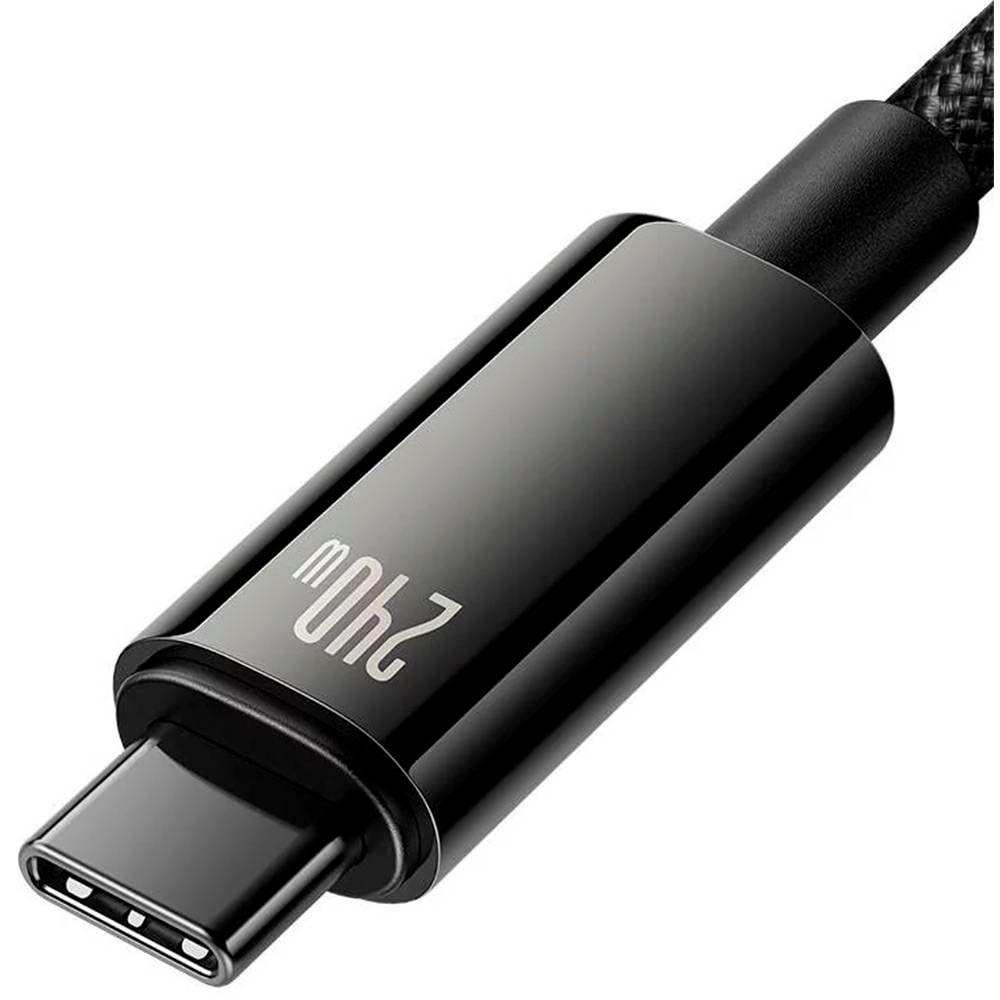 Cabo USB-C para USB-C BASEUS Tungsten Gold (1 m - USB C - Preto) — miniatura 4