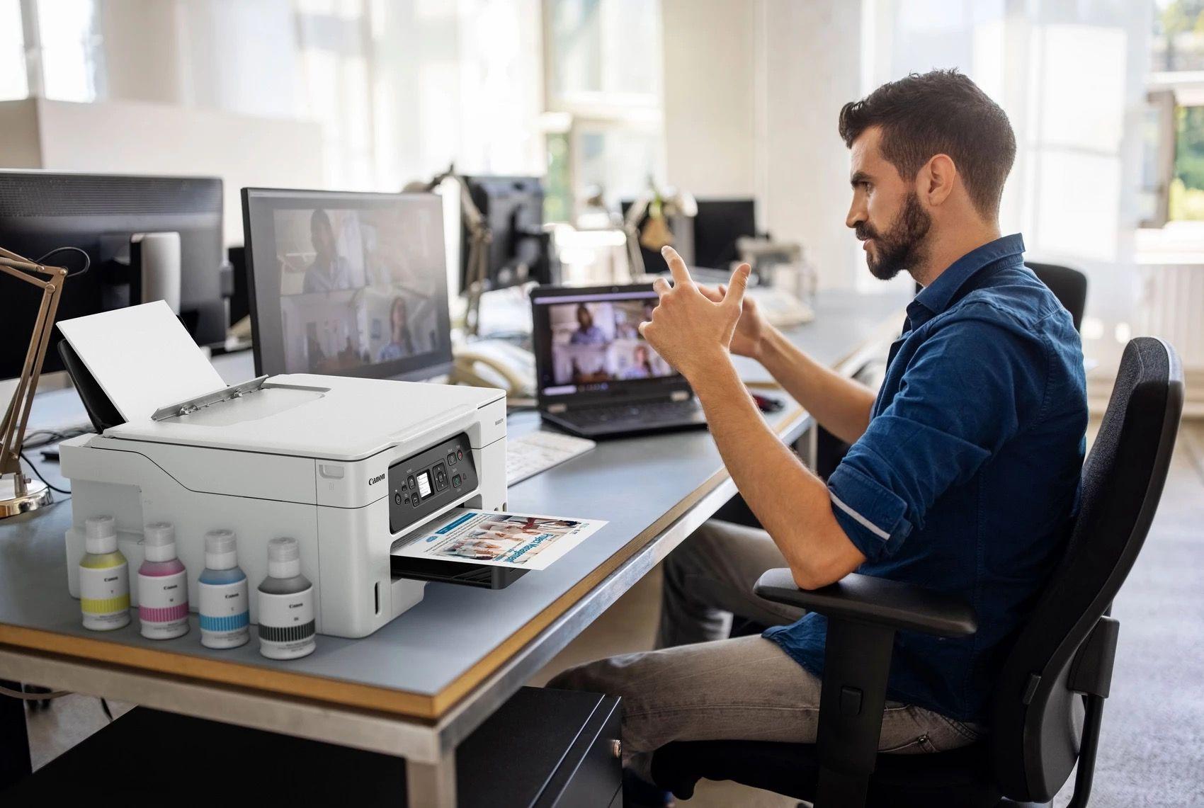Impressora Multifunções CANON MAXIFY GX3050 (A4 - Impressão a cores - 350 folhas - Preto e Branco), miniatura 8