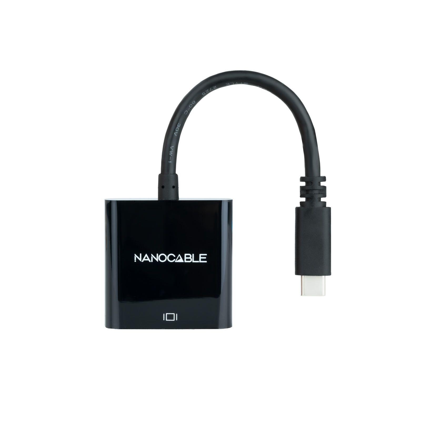 Conversor USB-C para HDMI NANOCABLE 10.16.4102-BK (15 cm - USB Type-C - Preto) — miniatura 2