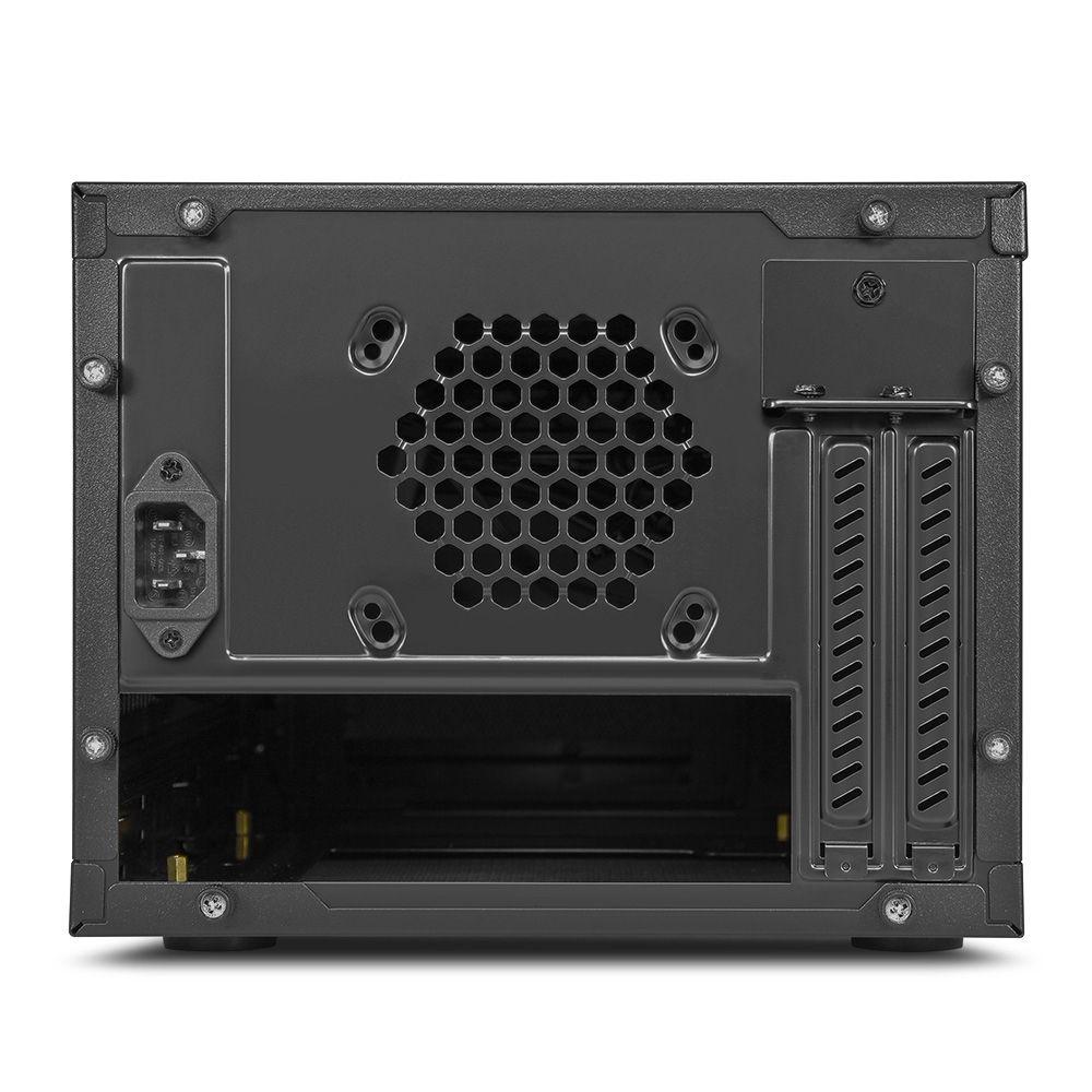 Caixa Mini-ITX SHARKOON Shark Zone C10 (Mini-ITX - Metal - 15,0 cm - Preto/Amarelo) — miniatura 3
