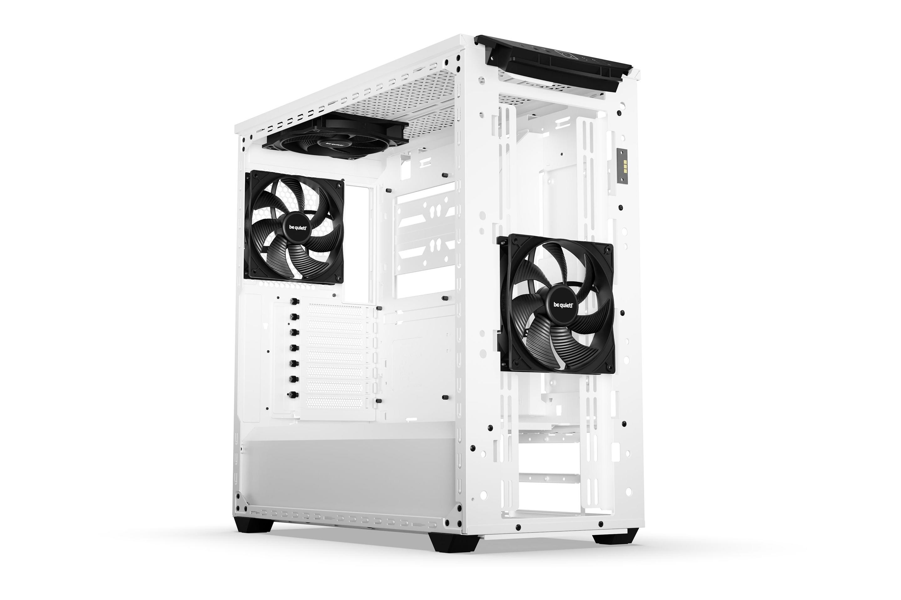Caixa PC BE QUIET! Shadow Base 800 DX (ATX, EATX, micro ATX, Mini-ITX - ATX, PS2 - Midi Tower - Branco) — miniatura 3