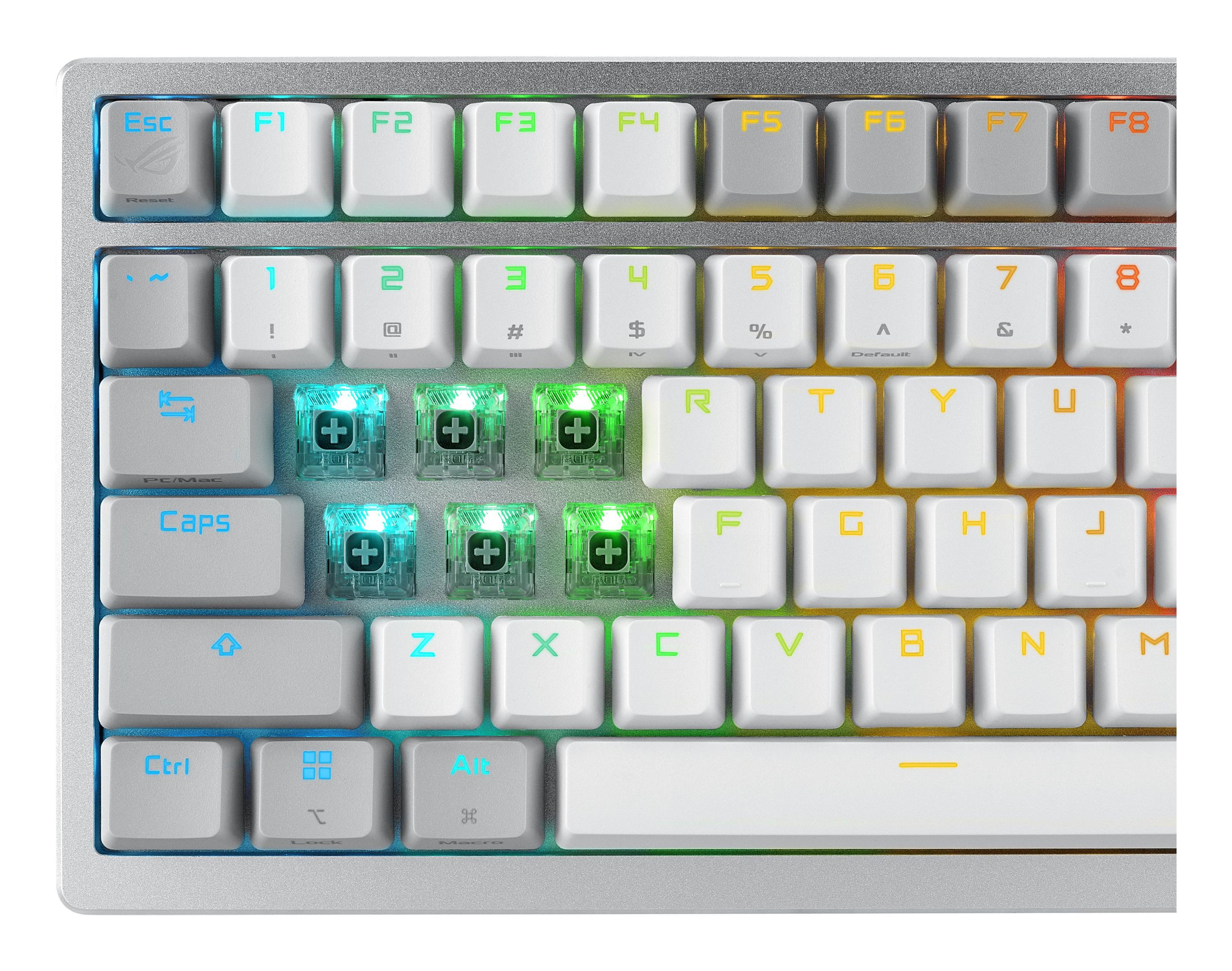 Teclado ASUS ROG Azoth White (Alemão - Interruptor de chave mecânico - 75% - Branco) — miniatura 7