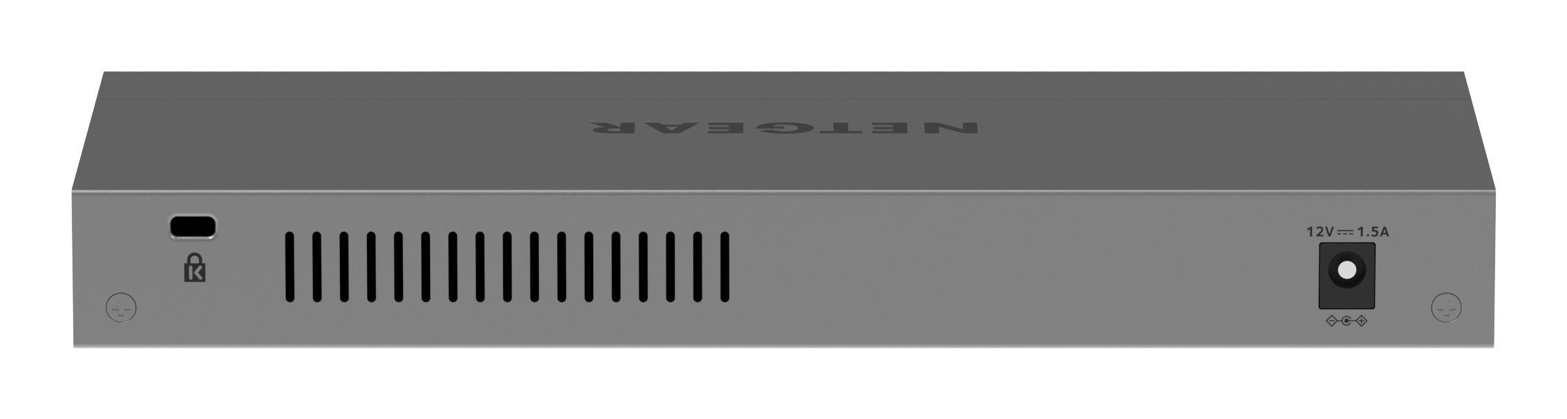 Switch NETGEAR GS108MX-100EUS (Gigabit Ethernet - 0,768 MB - 36 Gbit/s) — miniatura 4