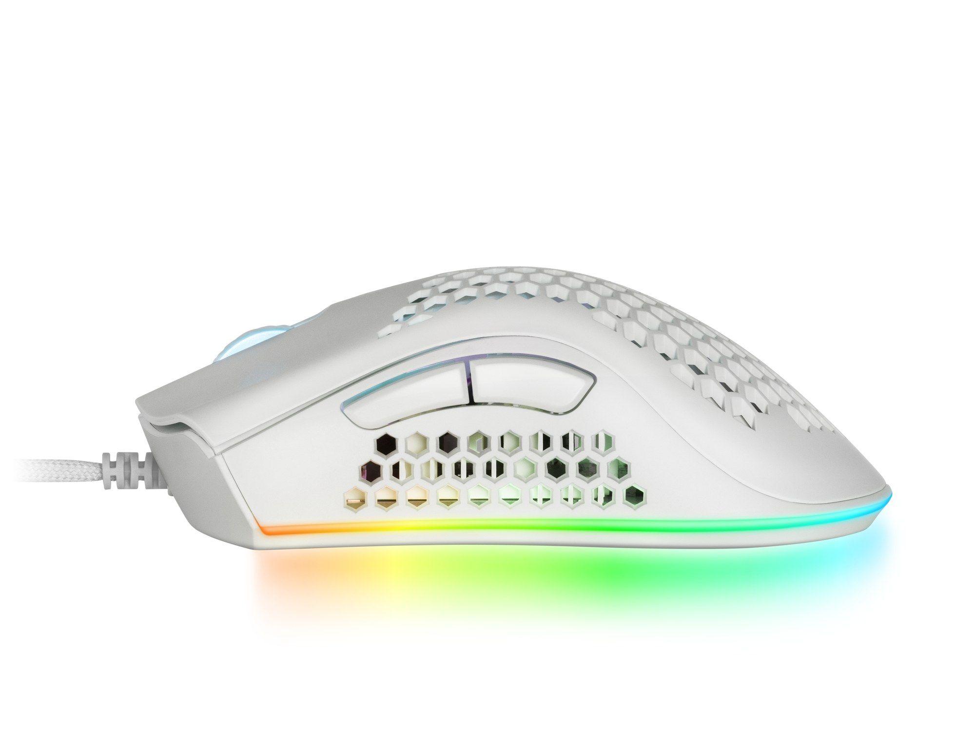 Rato MARSGAMING MMEXW (Mão direita - 32000 DPI - Ótico - Branco), miniatura 3