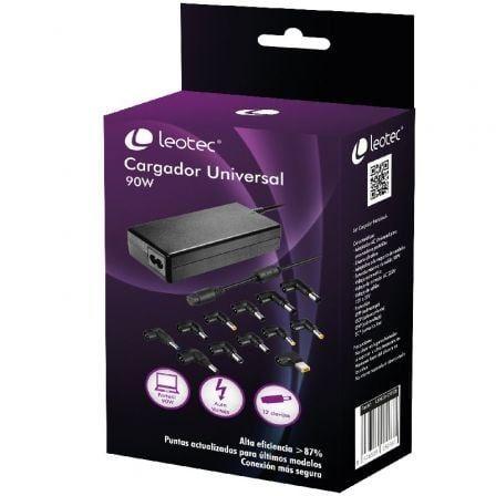 Carregador de Portátil LEOTEC LENCSHOME06 (Computadores portáteis - Preto)
