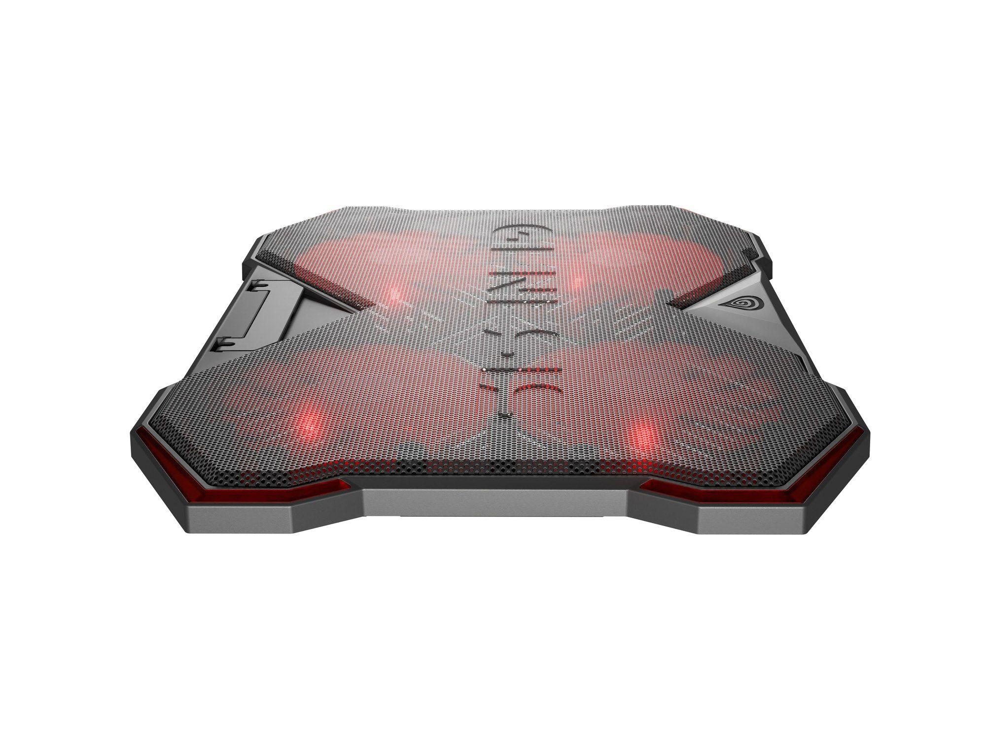 Base de Refrigeração GENESIS Oxid 260 (17,3" - 43,9 cm - 1010 RPM - Preto e Vermelho) — miniatura 6