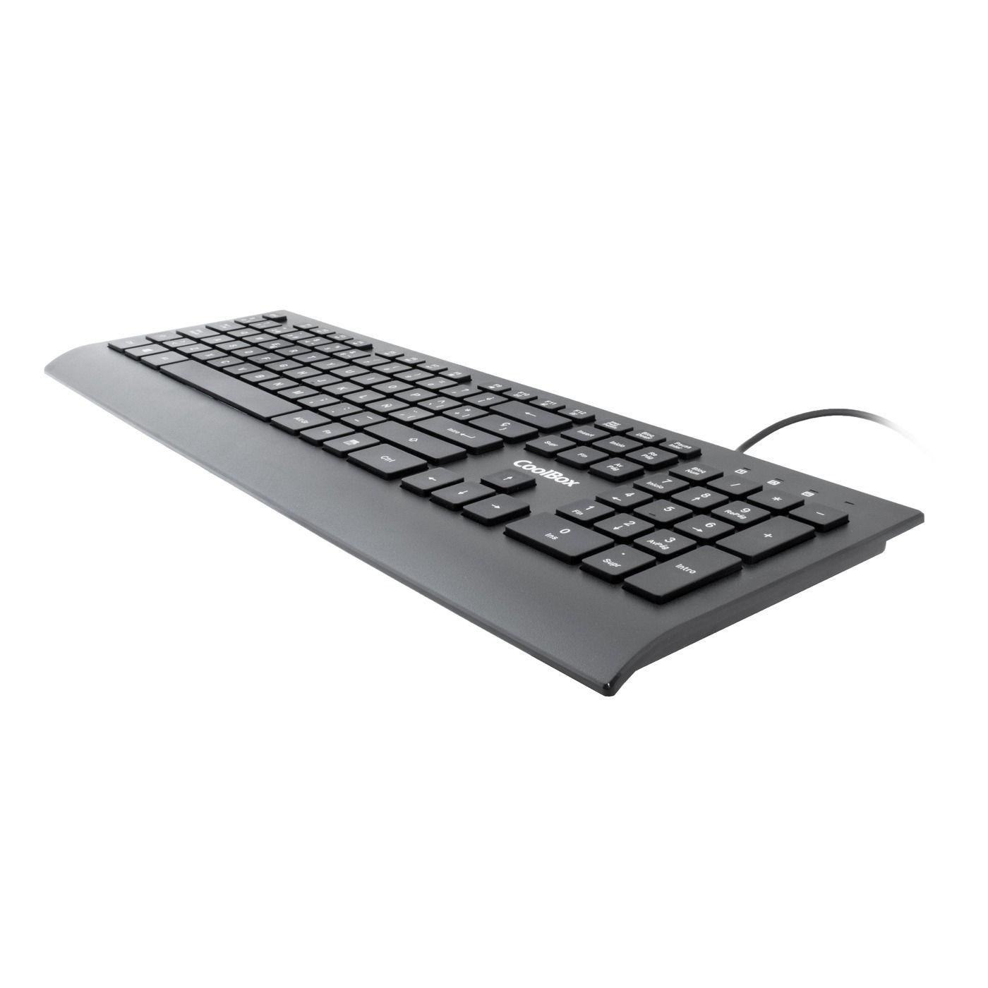 Teclado COOLBOX COO-TEC01-U (Espanhol - Interruptor de membrana - USB - Preto) — miniatura 2