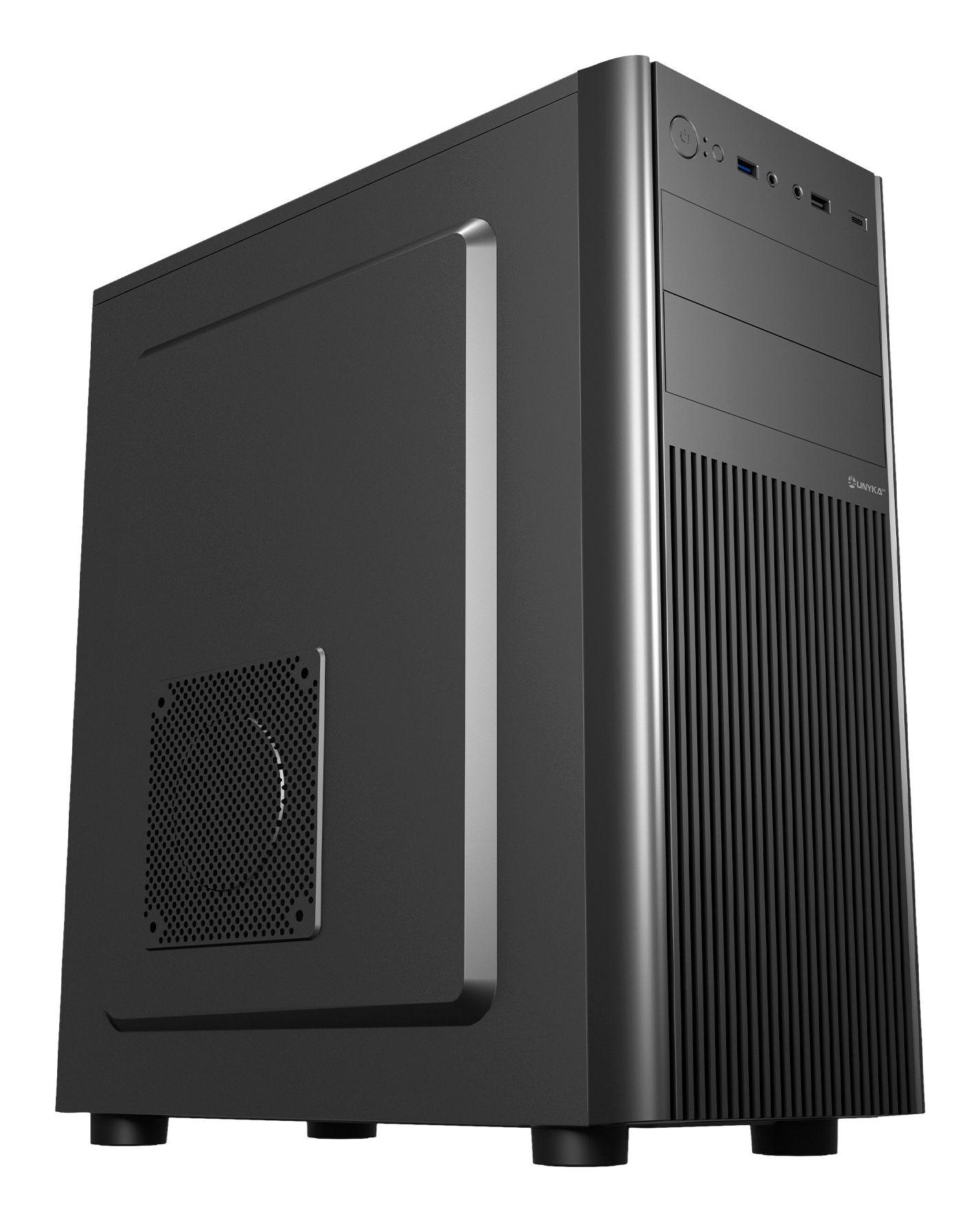 Caixa PC UNYKACH UK8026 (ATX, ITX, micro ATX - SGCC - 16 cm - Preto)
